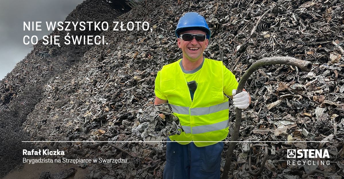 Pracownik Stena Recycling w Swarzędzu