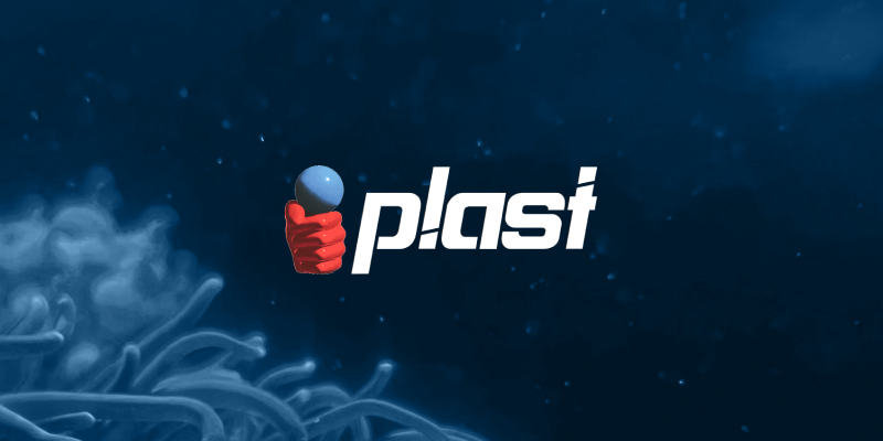 logo fiera Plast Milano su uno sfondo blu marino