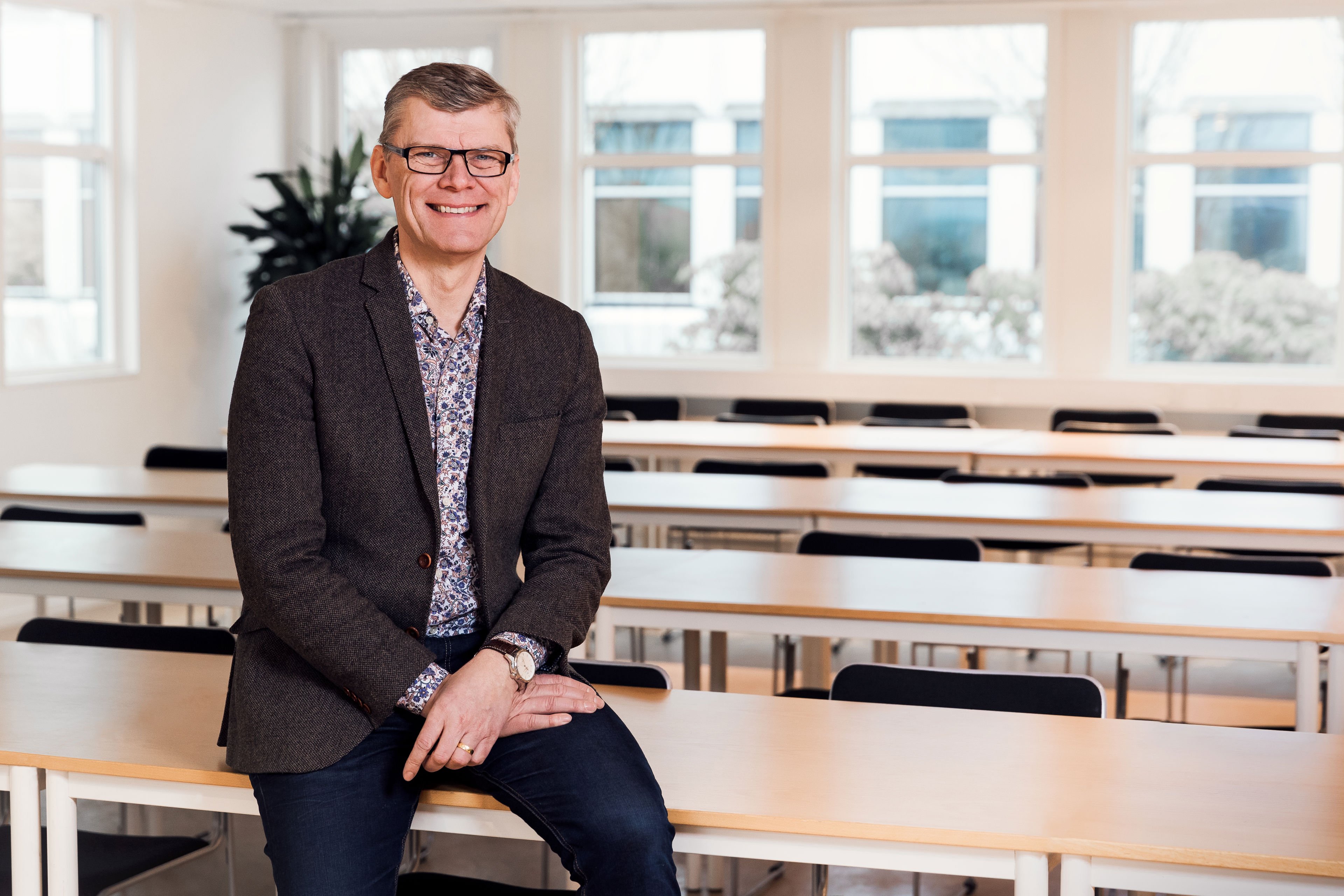 Jan-Erik Andersson smiler