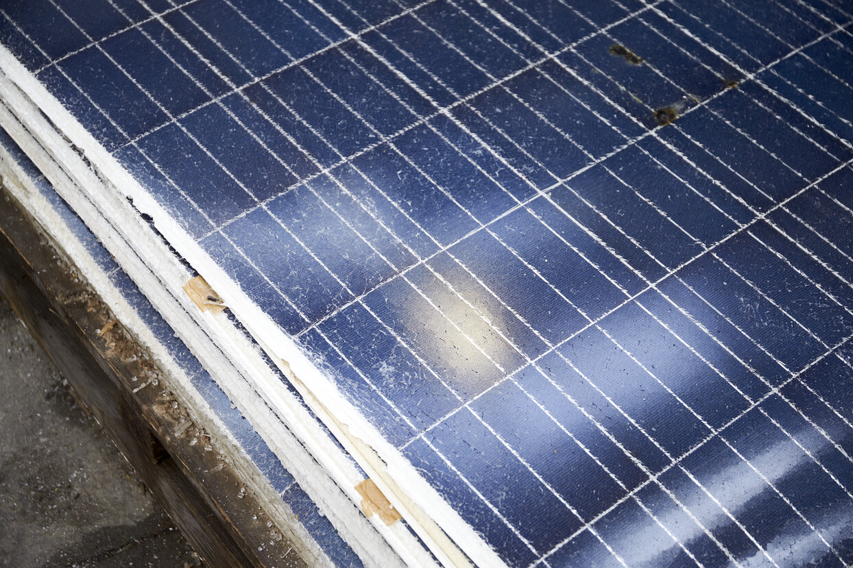 Solceller panel.