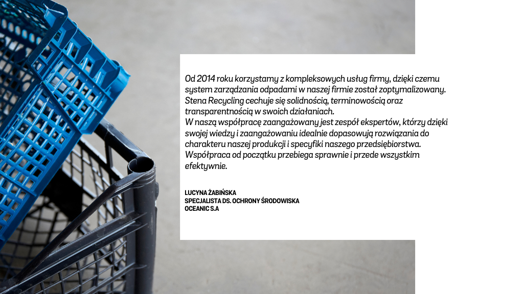 Współpraca Oceanic i Stena Recycling