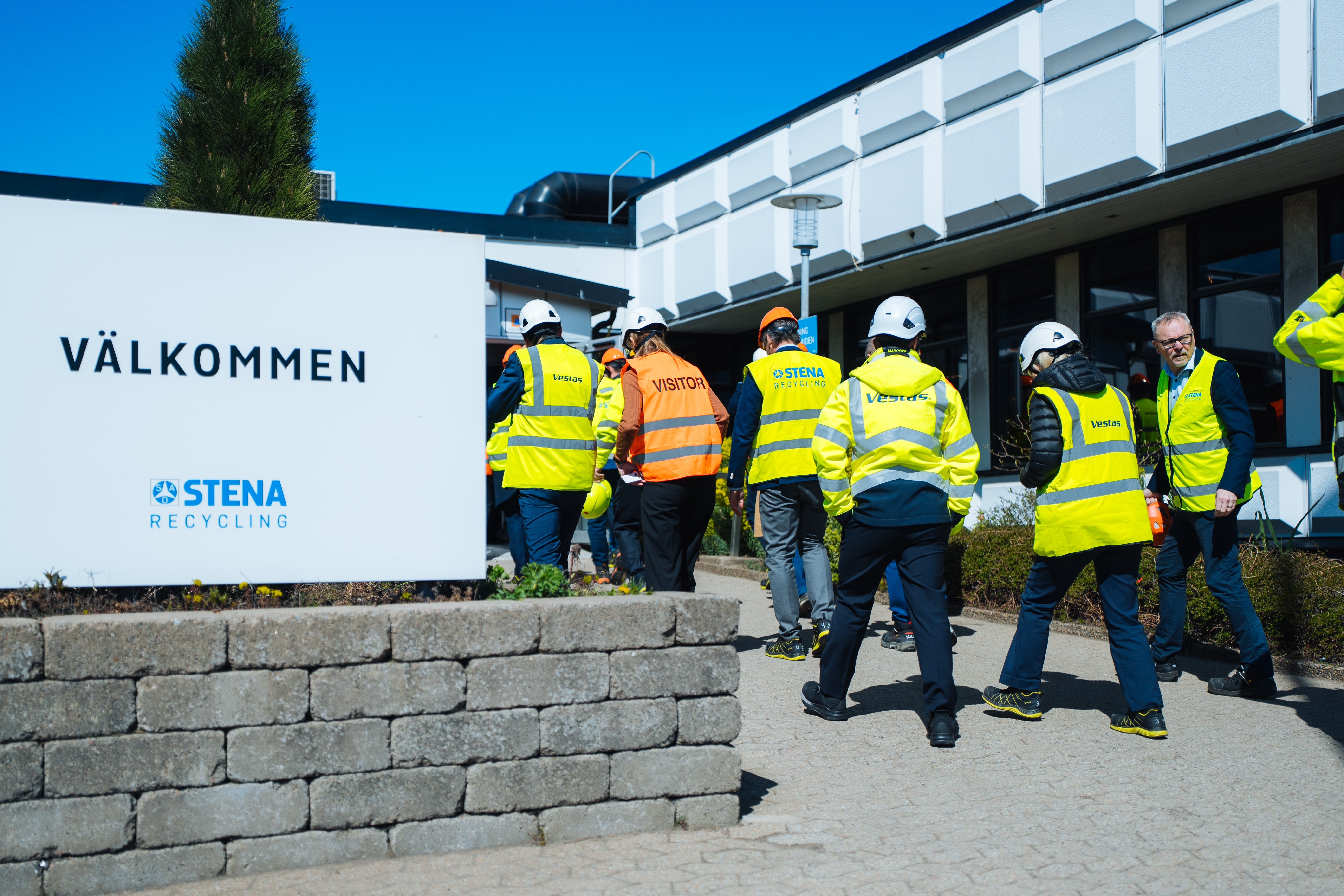 Vestas visiting Stena Recycling at Halmstad Sweden