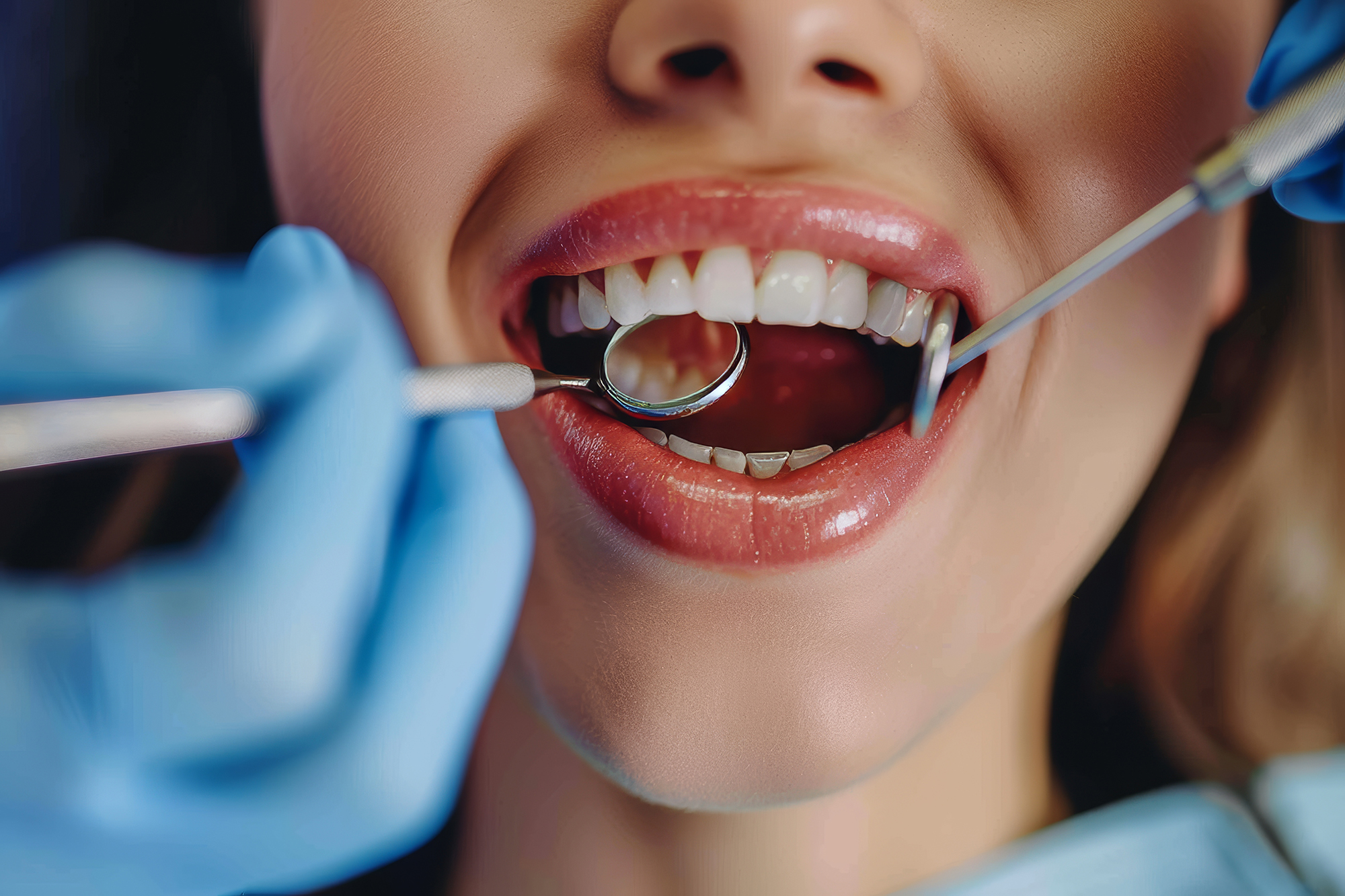 Öppen mun hos tandläkaren