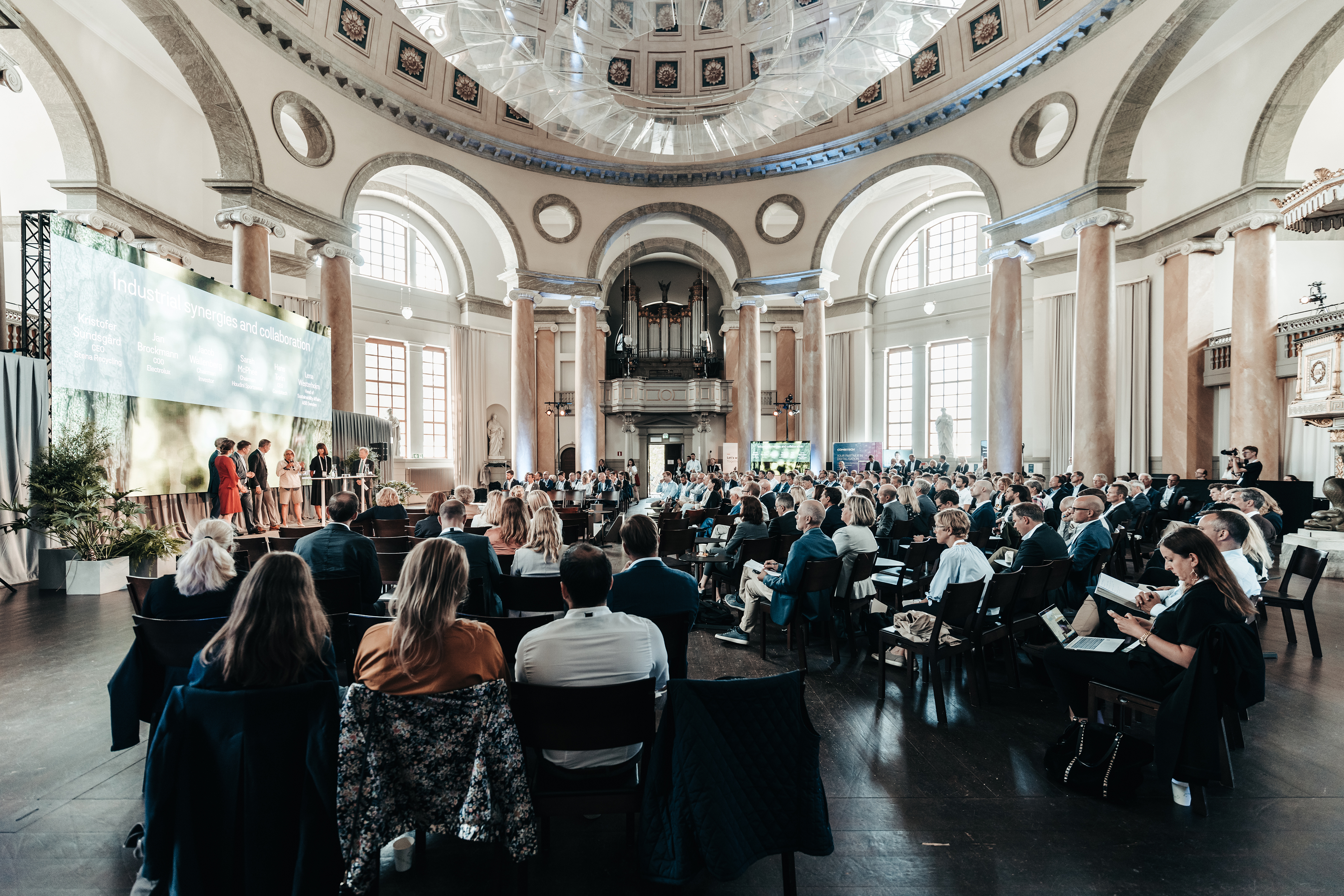Inside the venue of the first annual event Circular Initiative