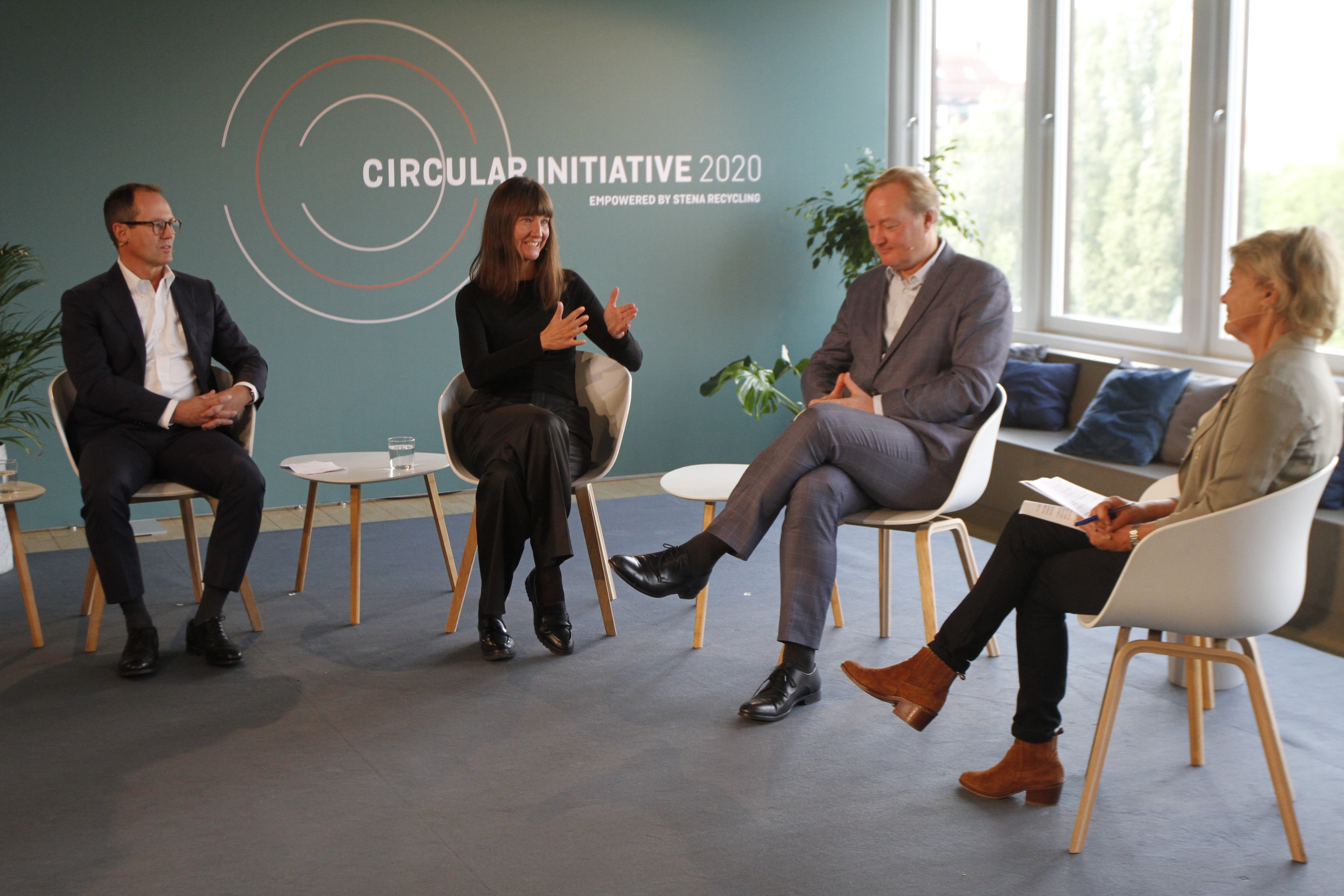 Panelen på Stena Recycling's event Circular Initiative 2020
