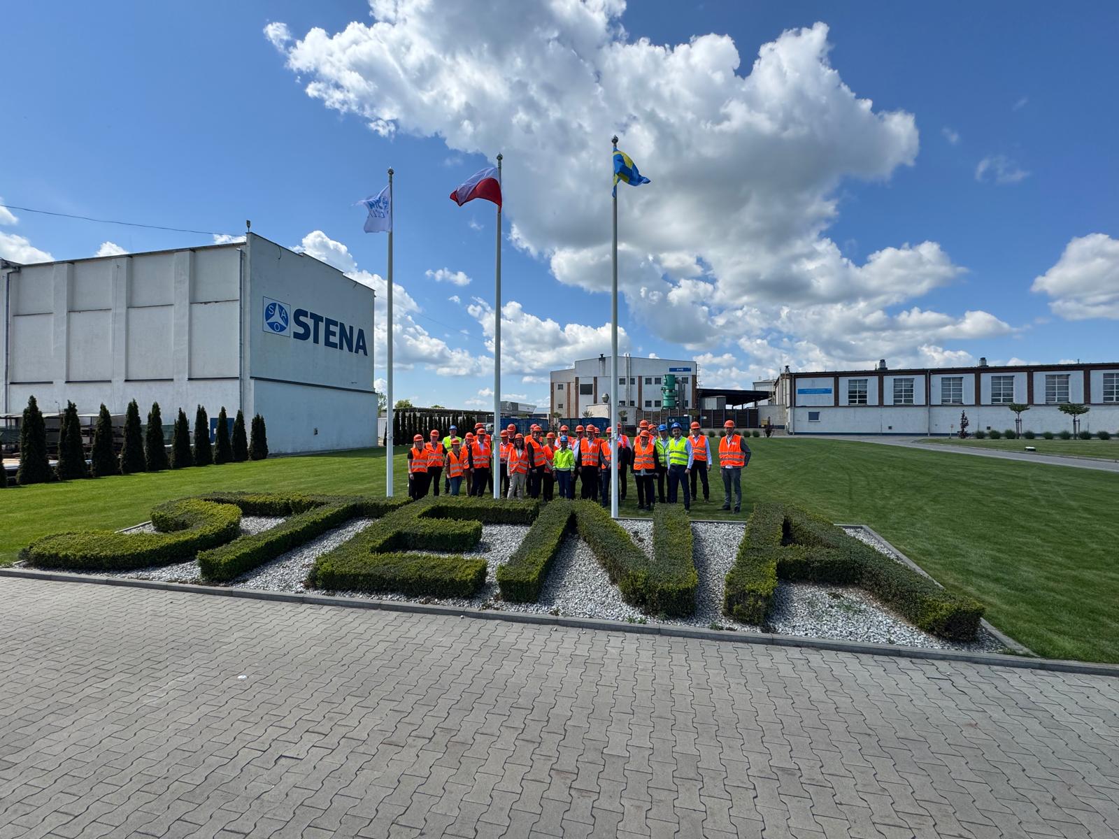 Goście w oddziale Stena Recycling we Wschowie