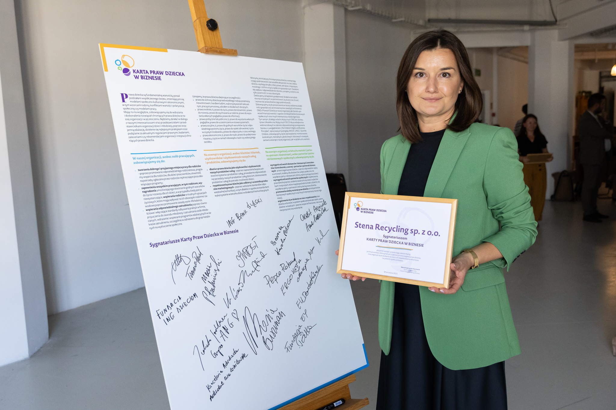 Stena Recycling podpisała Kartę Praw Dziecka