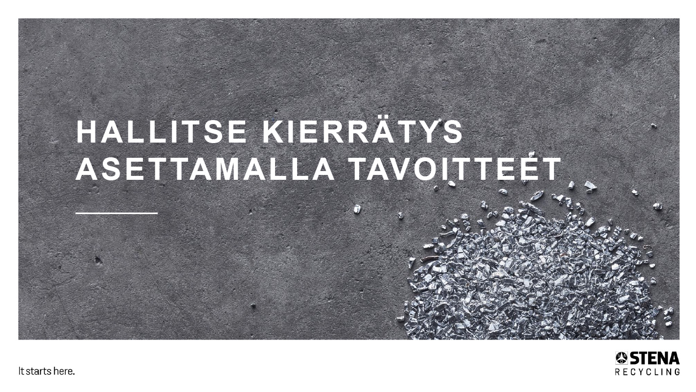 OPAS: Aseta tavoitteet kierrätykselle