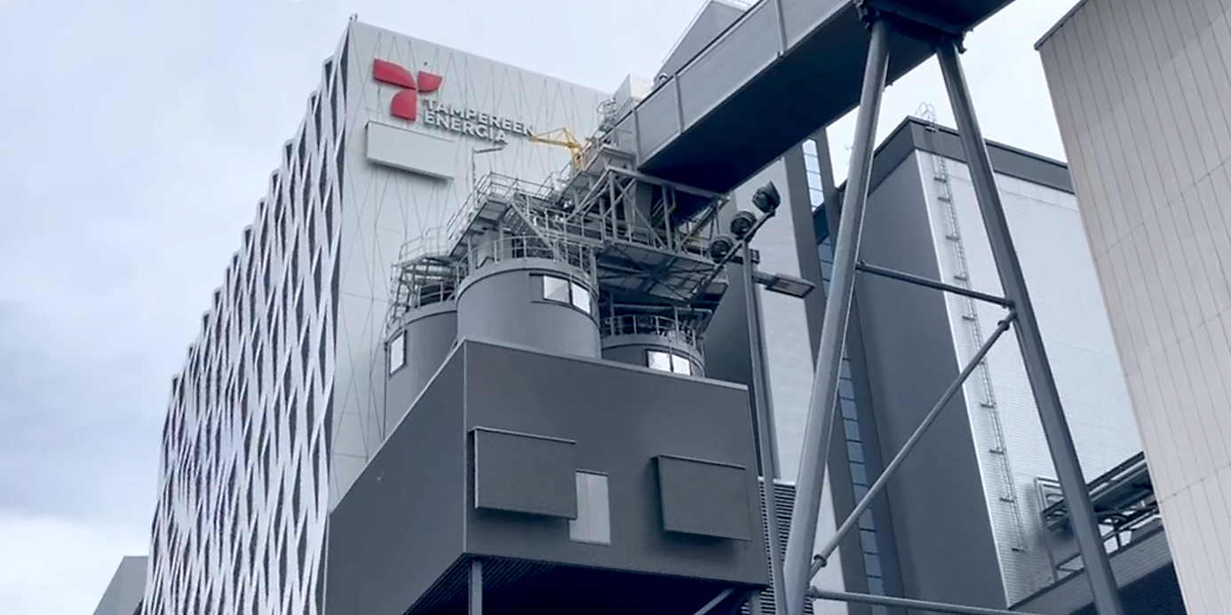 Tampereen Energian voimalaitos Naistenlahdella.