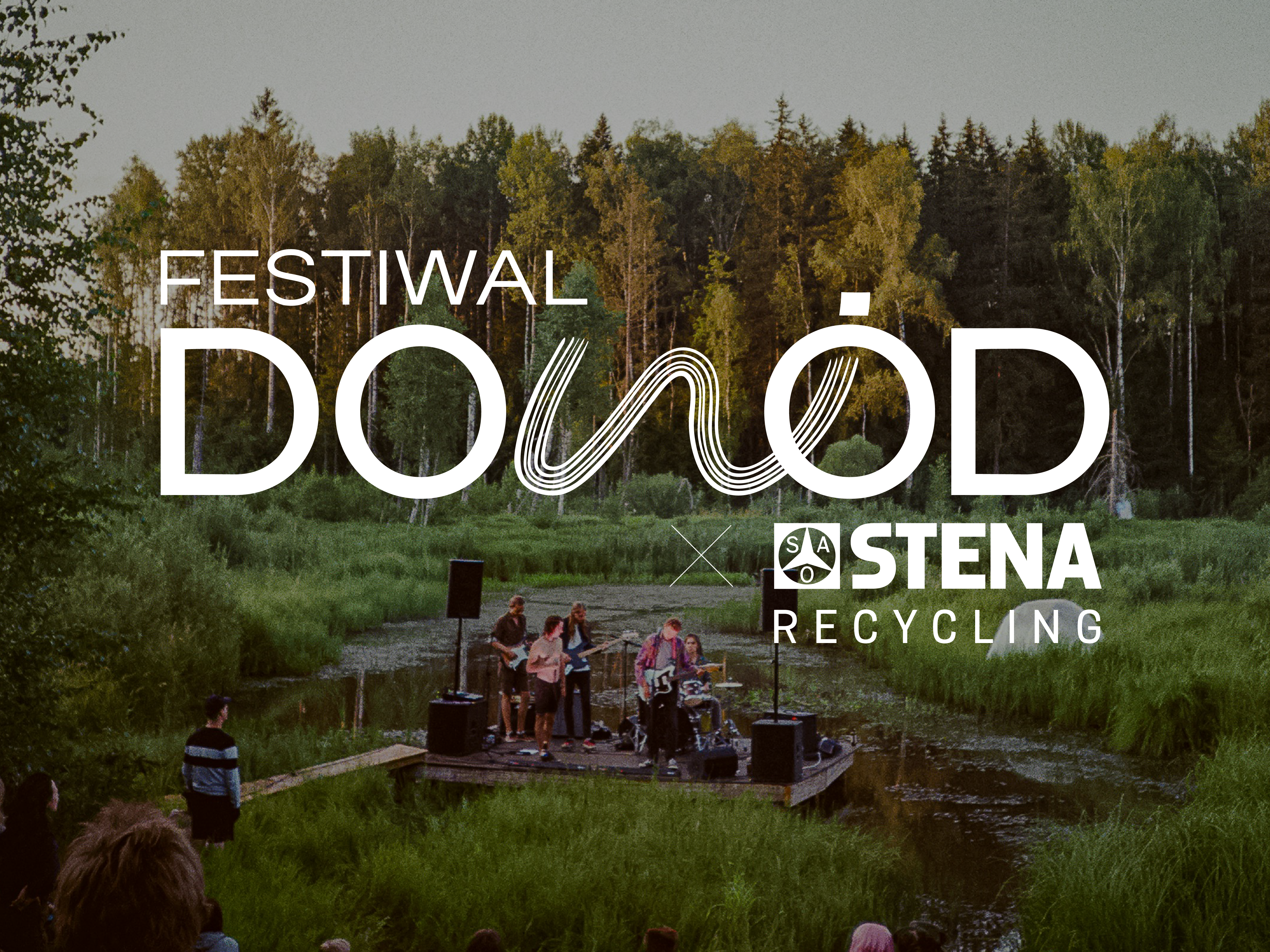 Grafika przedstawiająca współpracę Stena Recycling z festiwalem DOWÓD
