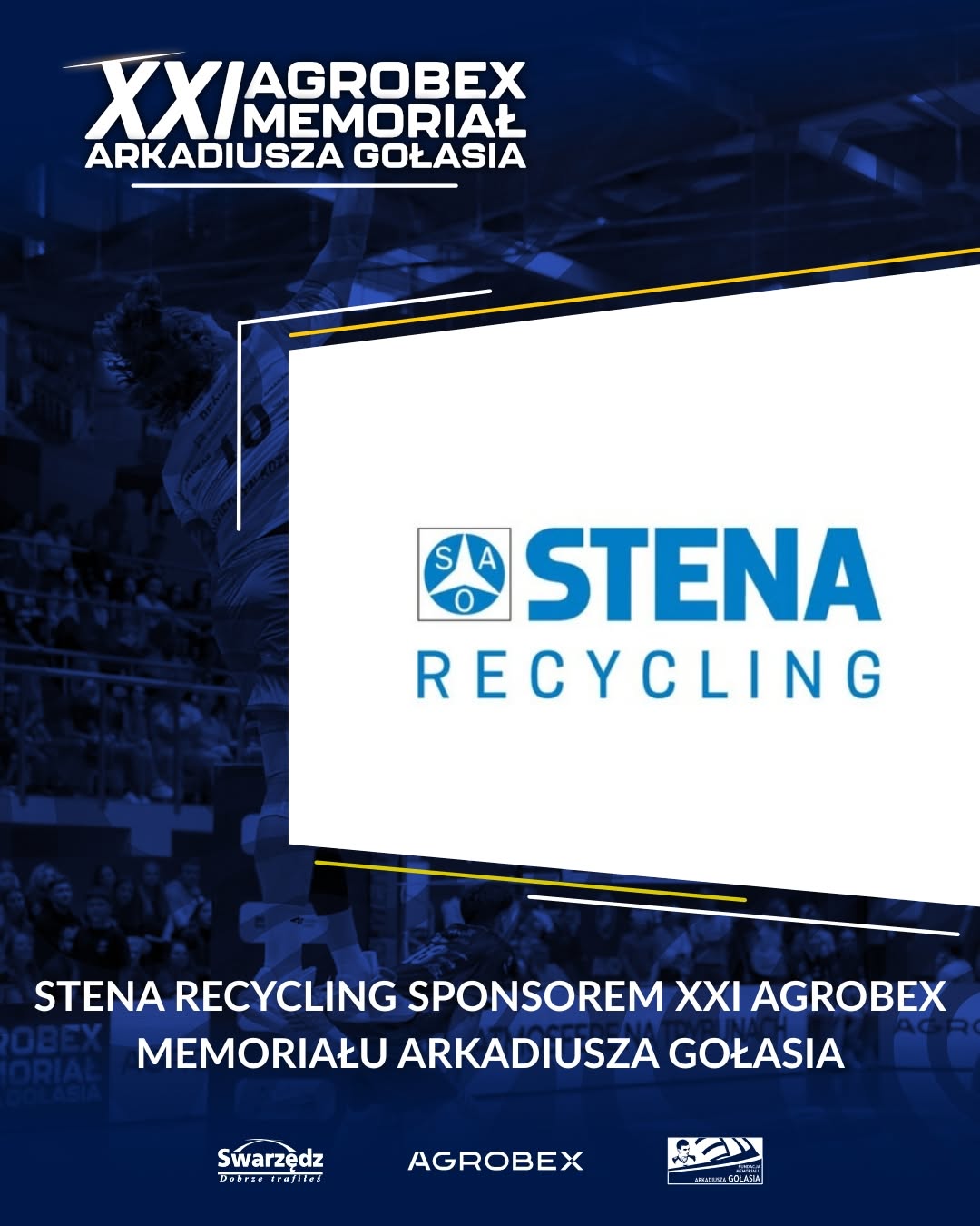 Stena Recycling partnerem Memoriału Arka Gołasia
