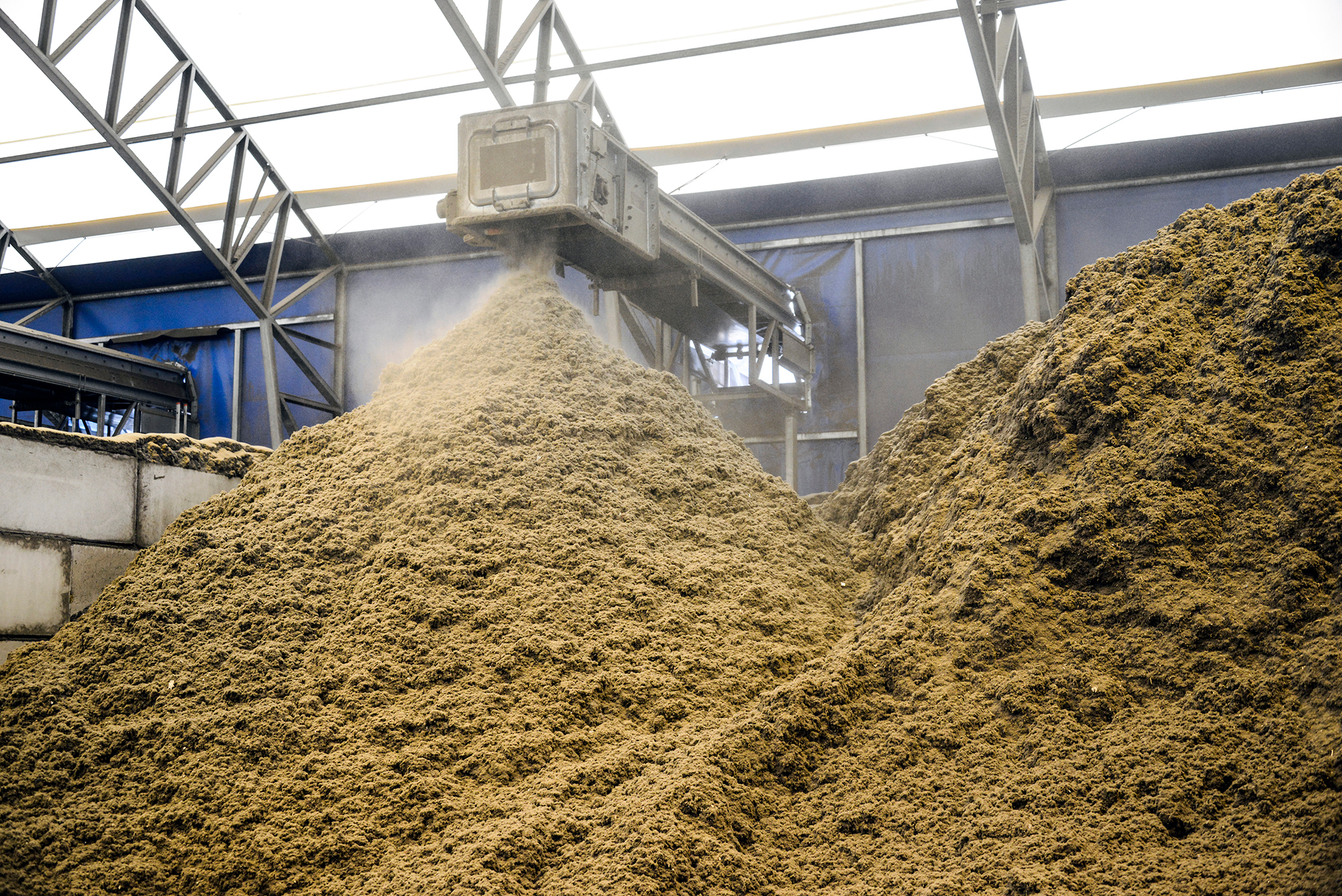 Das Schredderleichtfraktions-Verfahren in Aktion im Stena Nordic Recycling Center.