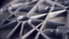 A pattern in a piece of metal
