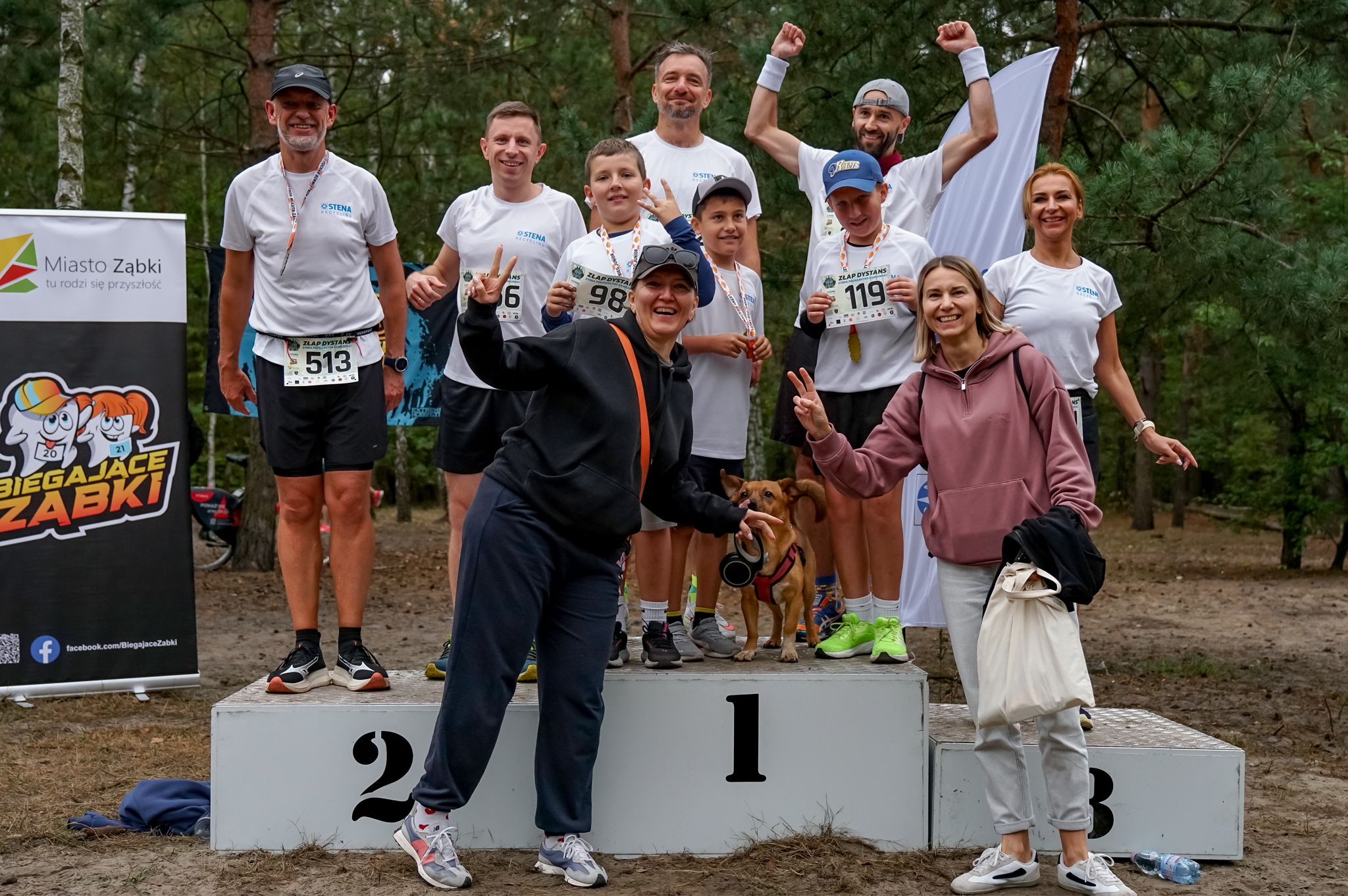 Drużyna Stena Recycling podczas półmaratonu