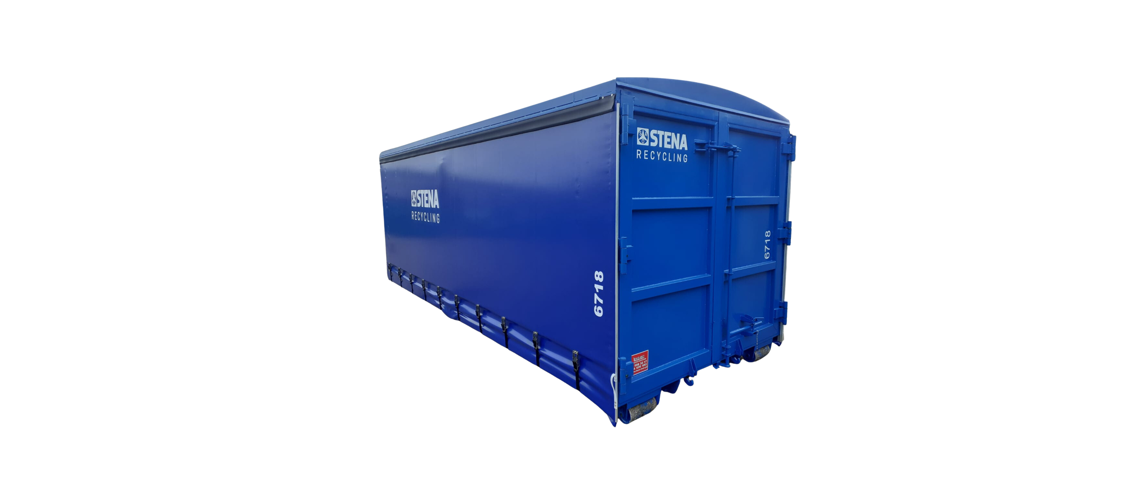 Kontener stalowy 34 m3 typu kurtynowiec