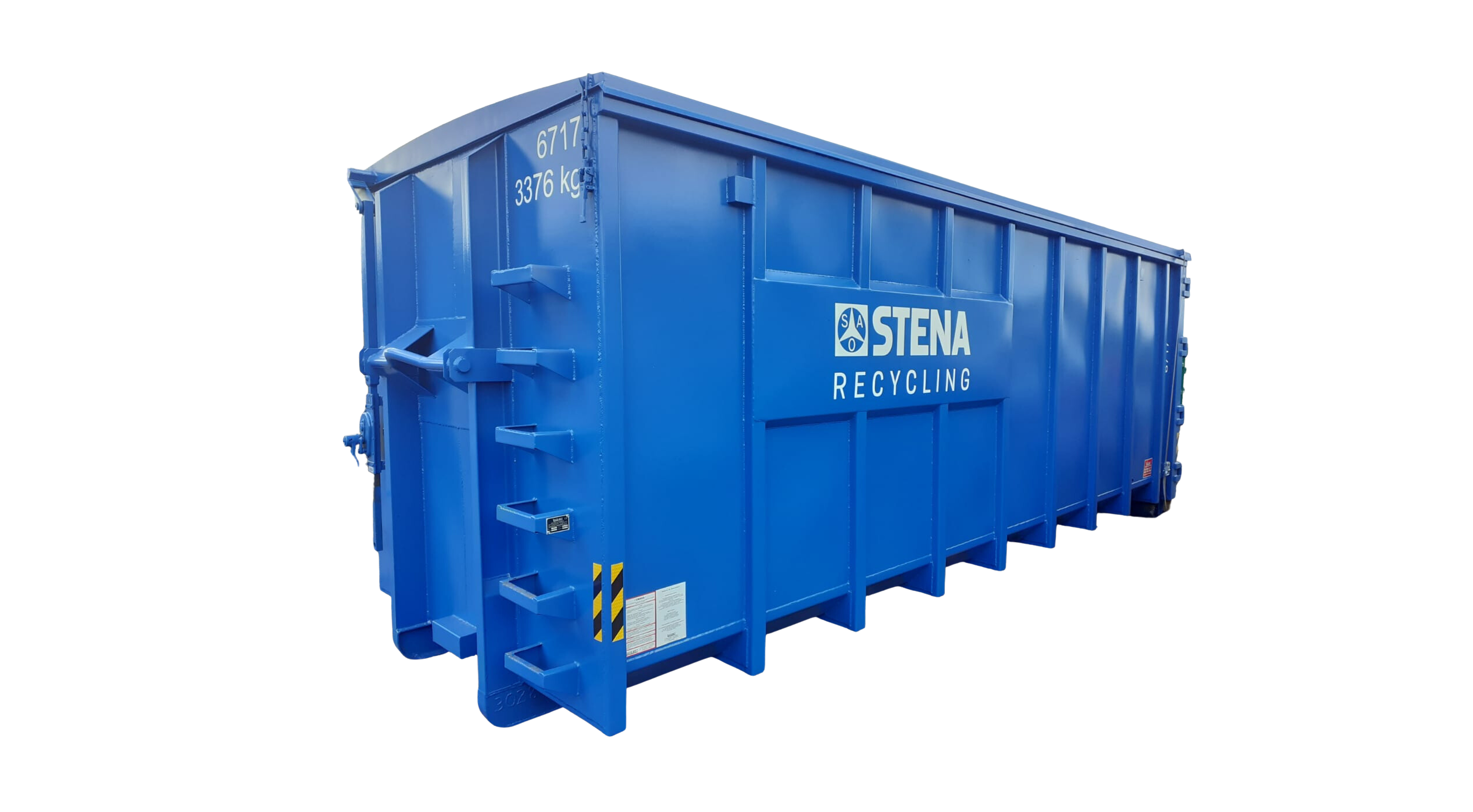 Kontener stalowy 34 m3 z dachem uchylnym