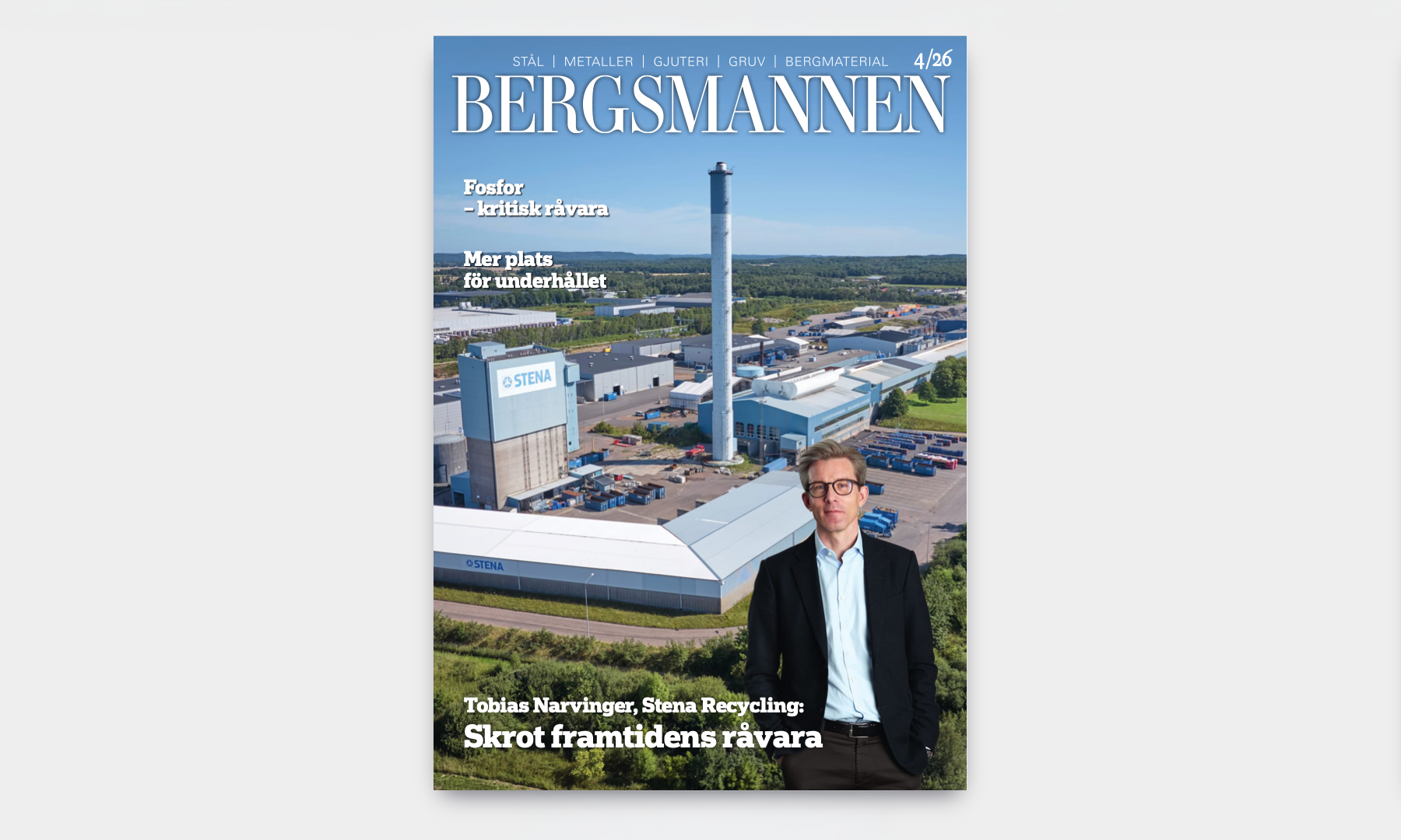 Omslaget på augustinumret av Bergsmannen