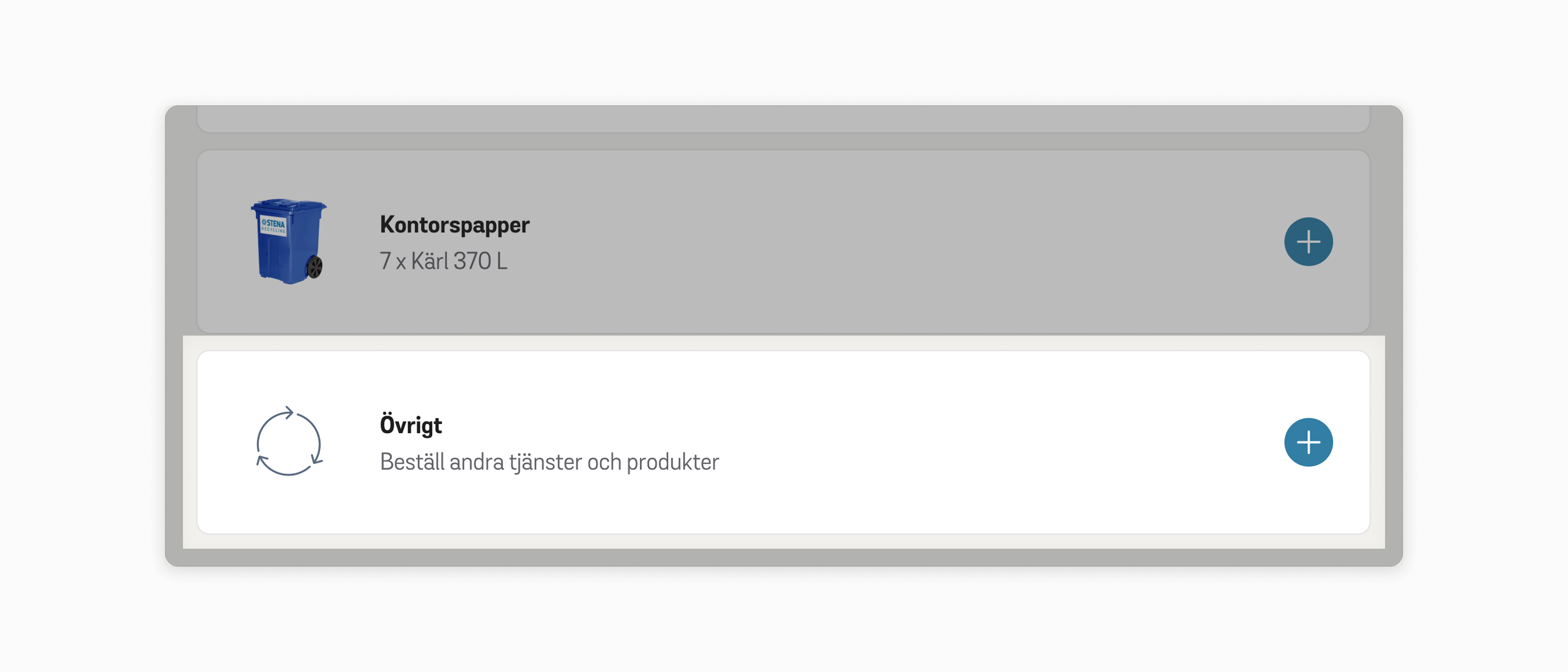 Lägga order övrigt