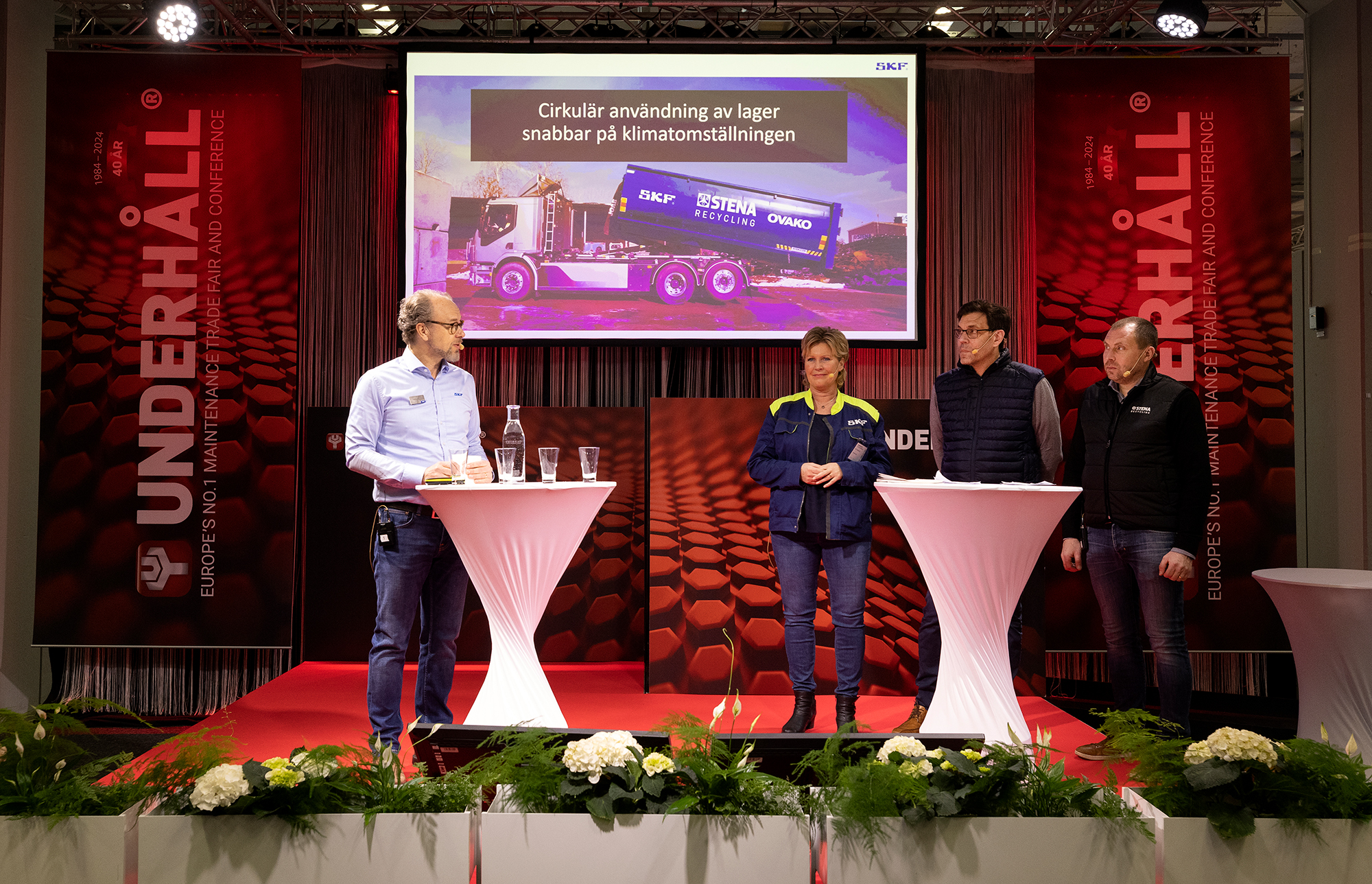 SKF, Ovako och Stena Recycling på Underhållsmässan 2024