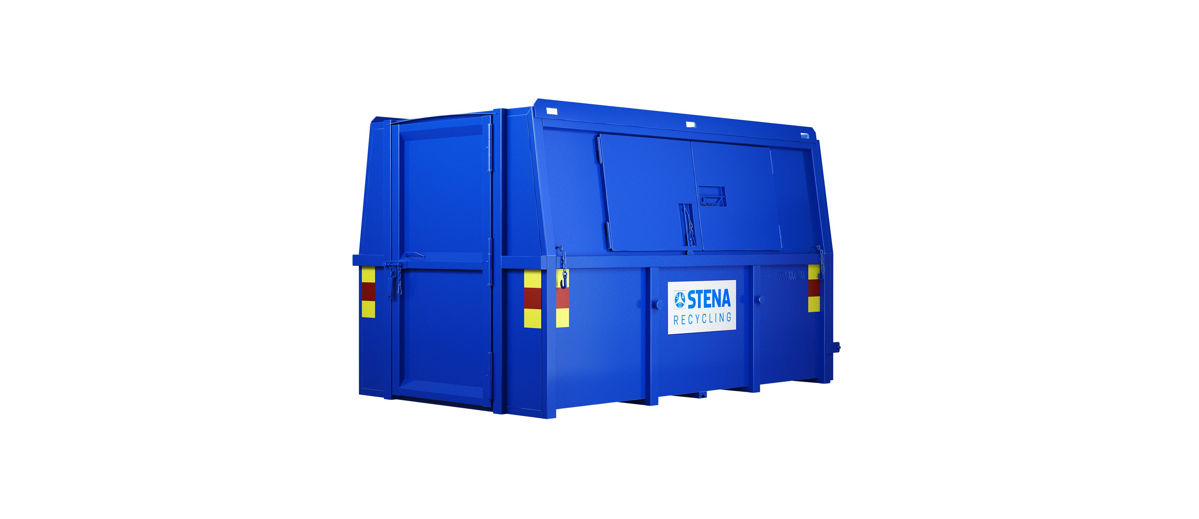 Täckt liftdumpercontainer