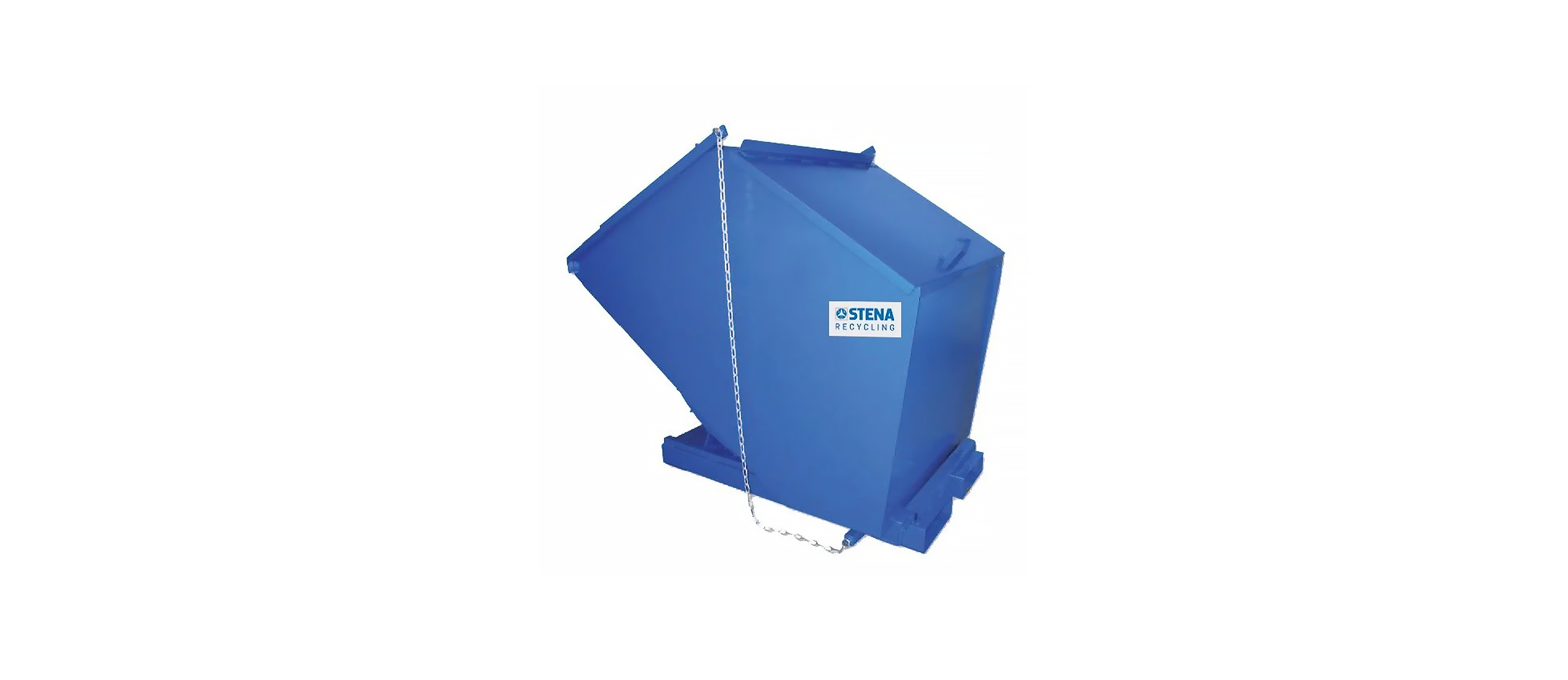 Tippcontainer med lock