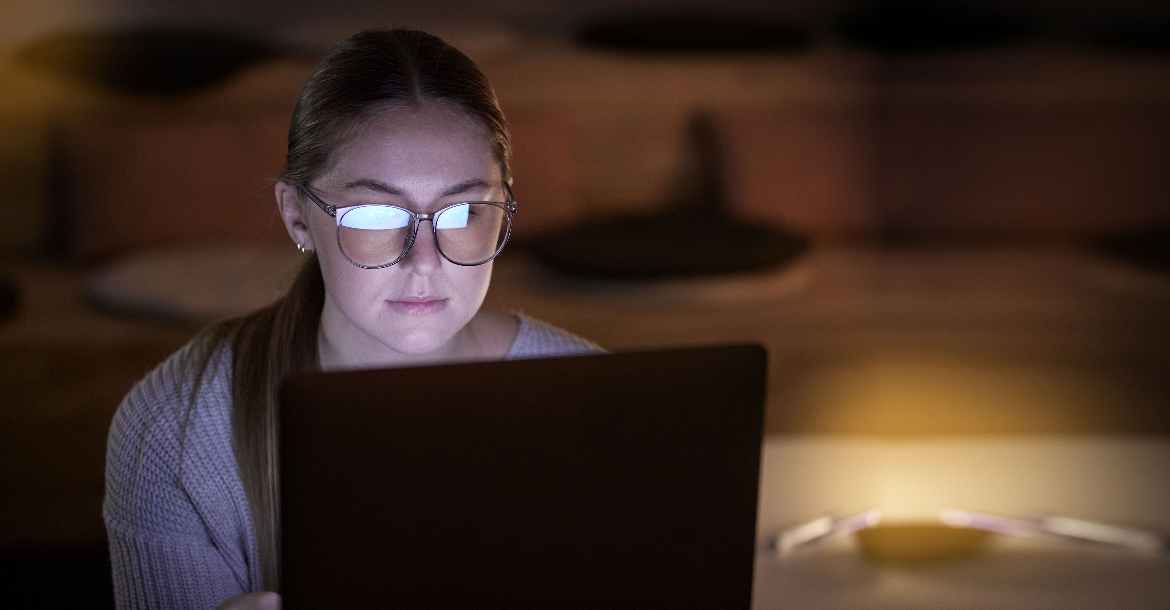A motorway flyover set against the backdrop of a cloudy, evening sky.