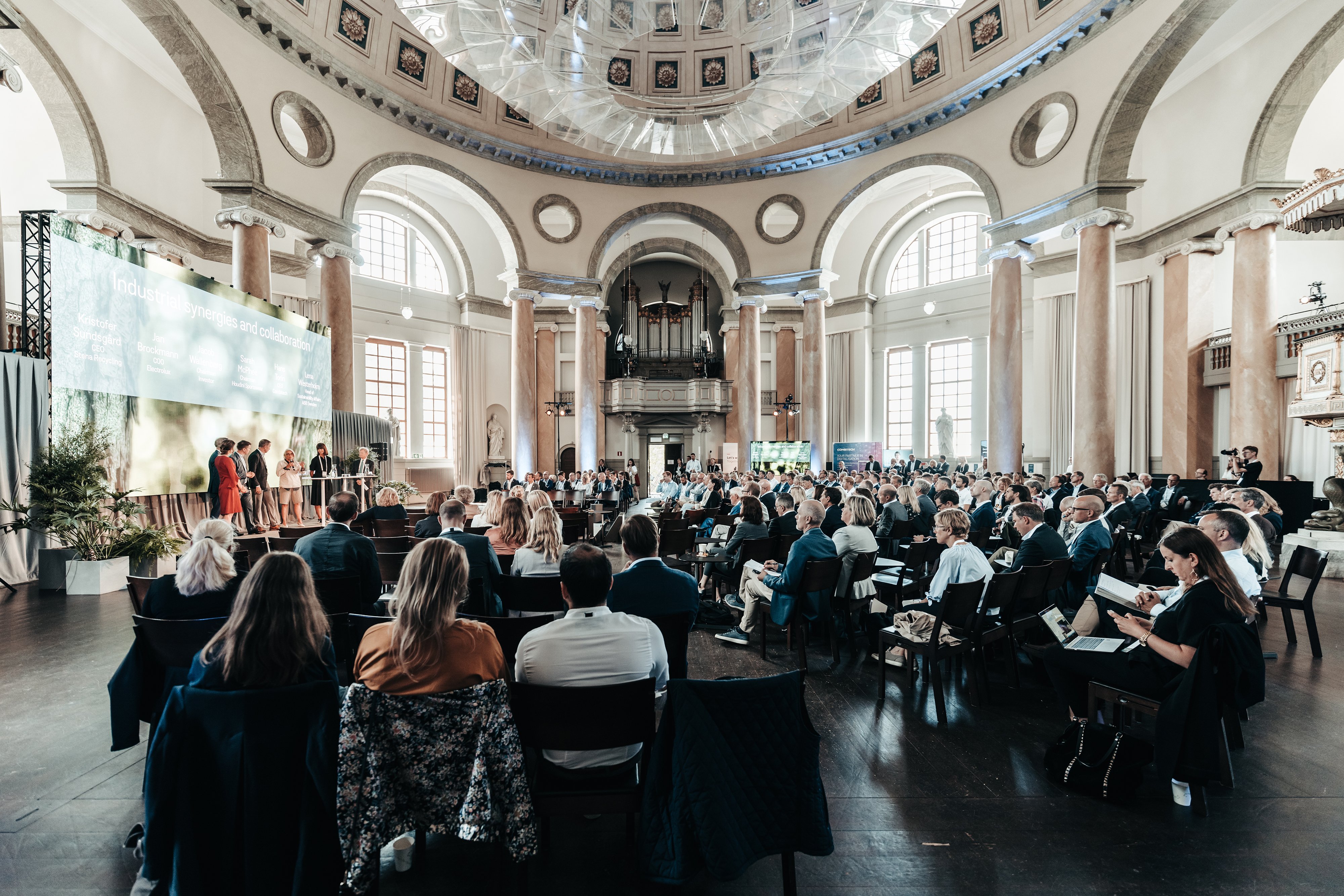 Inside the venue of the first annual event Circular Initiative