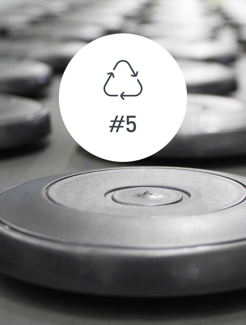 Step 5: Components of 100% recycled material