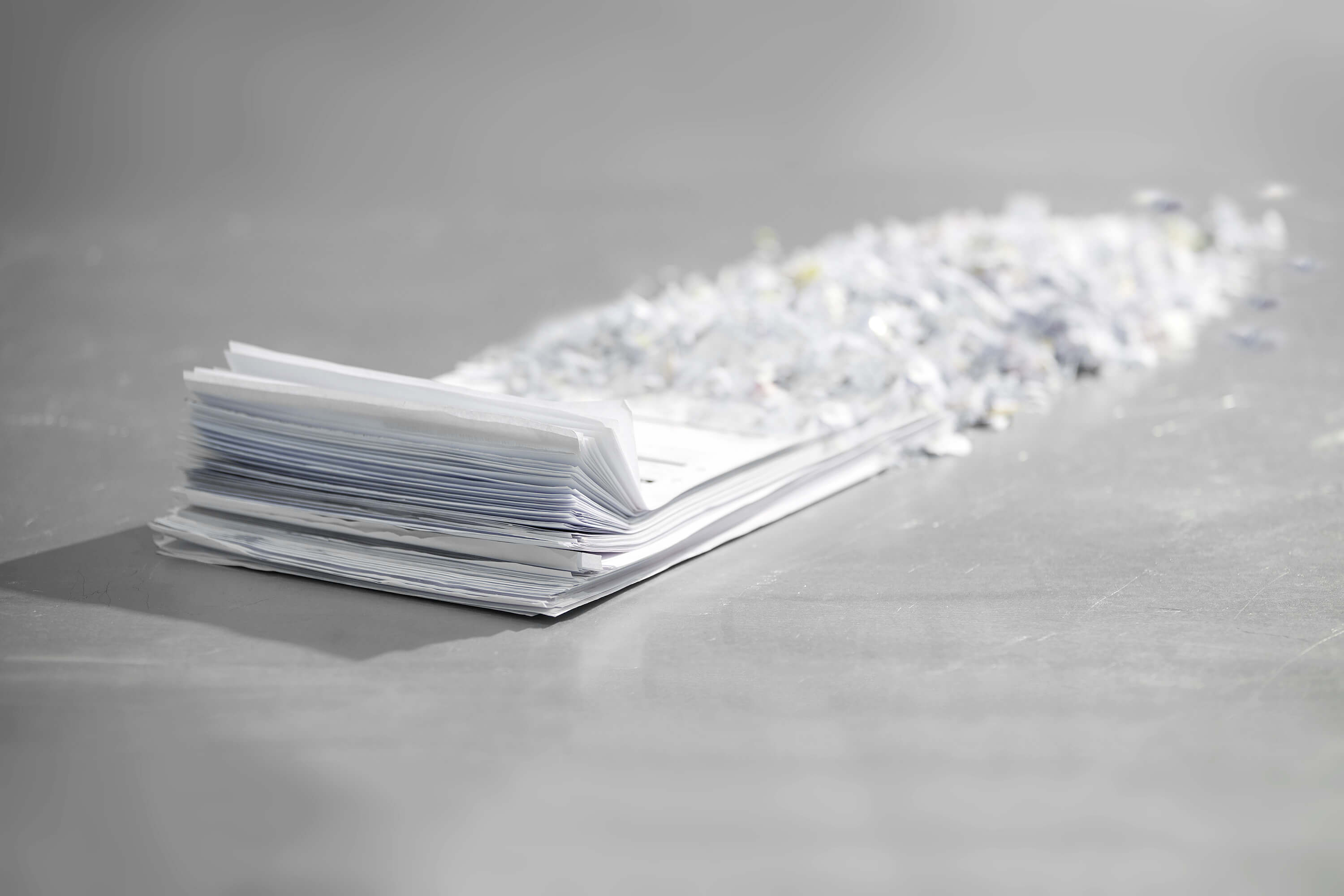 tietoturvapaperia silppuna